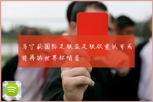马宁获国际足联亚足联双重认可或将再执世界杯哨音
