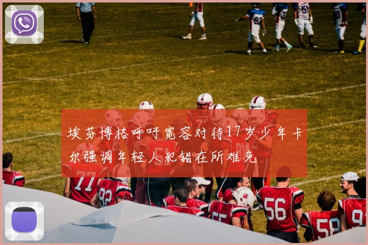 埃芬博格呼吁宽容对待17岁少年卡尔强调年轻人犯错在所难免